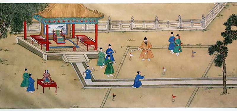 Ming Emperor Xuande Playing Golf